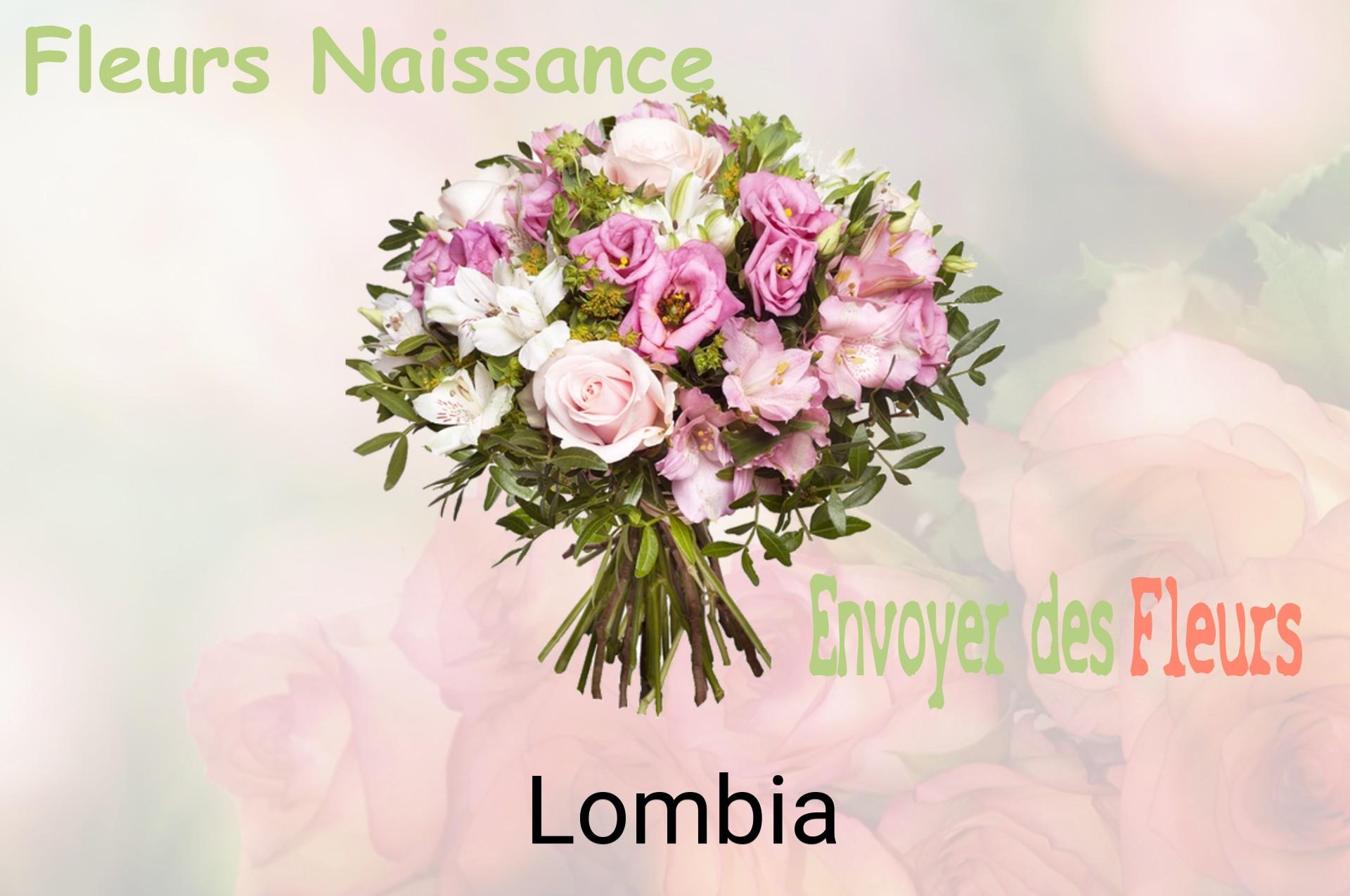 Bouquet de fleurs de naissance livré à Lombia